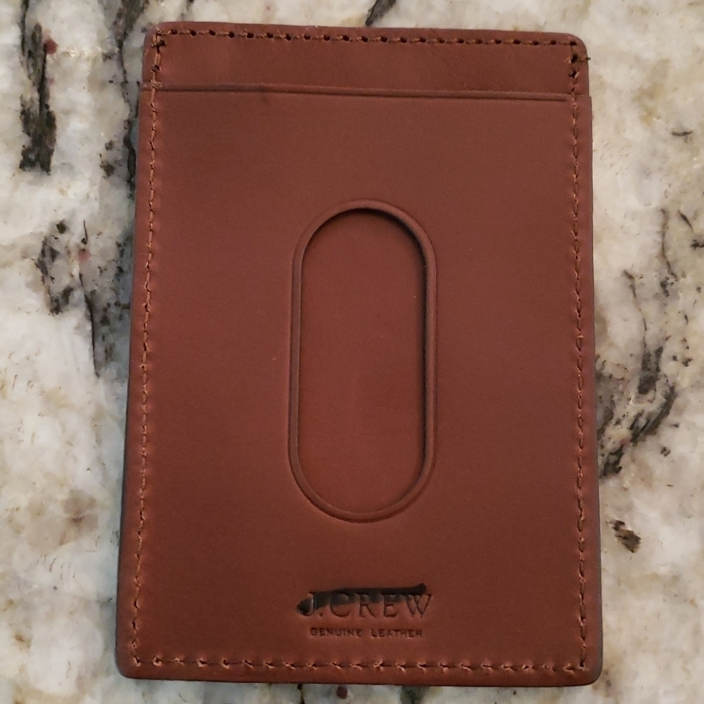 J Crew Italian Leather Card Holder H2867